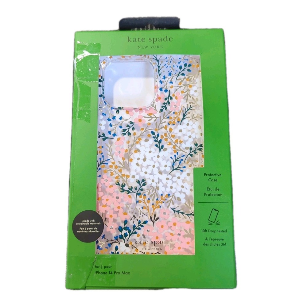 Nn5O Kate Spade New York Apple iPhone 14 Pro Max Protective Case -‎ Rose Floral